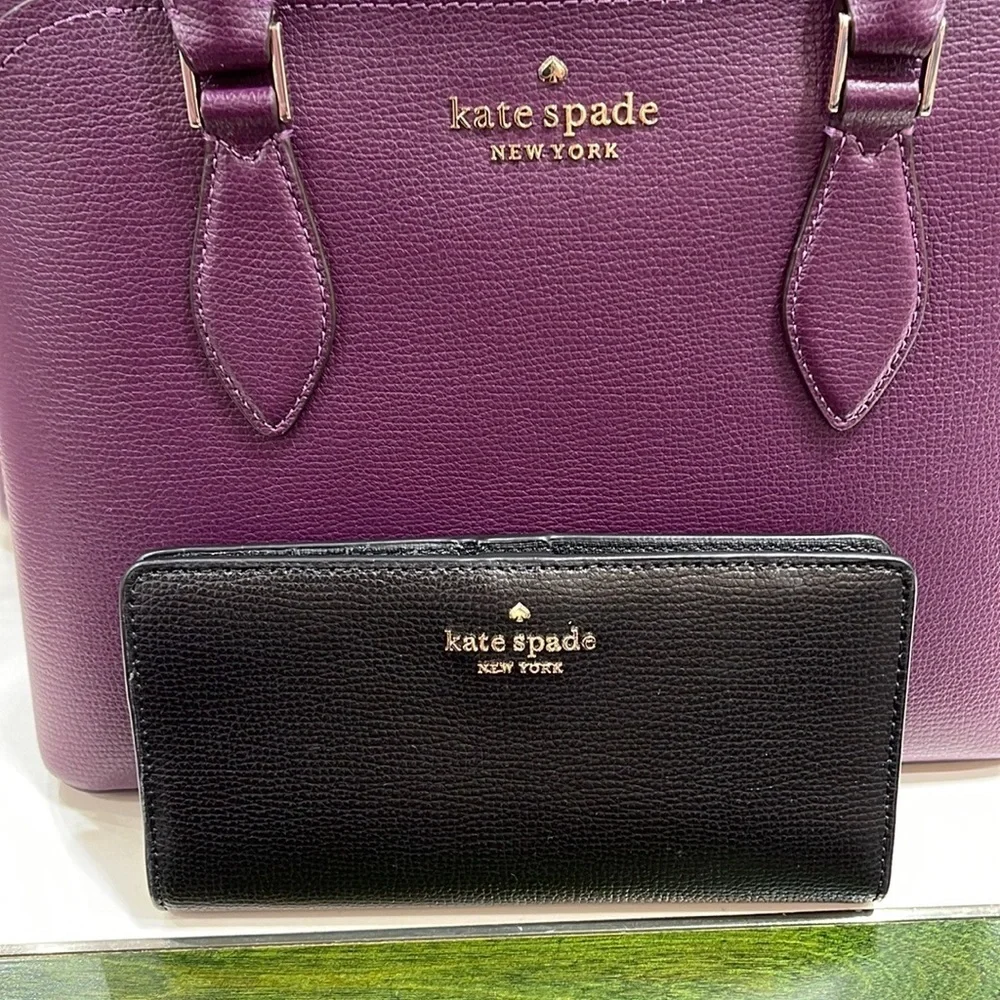Kate Spade Darcy Large Slim Bifold Wallet Black